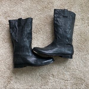 Frye Black Heeled Boots